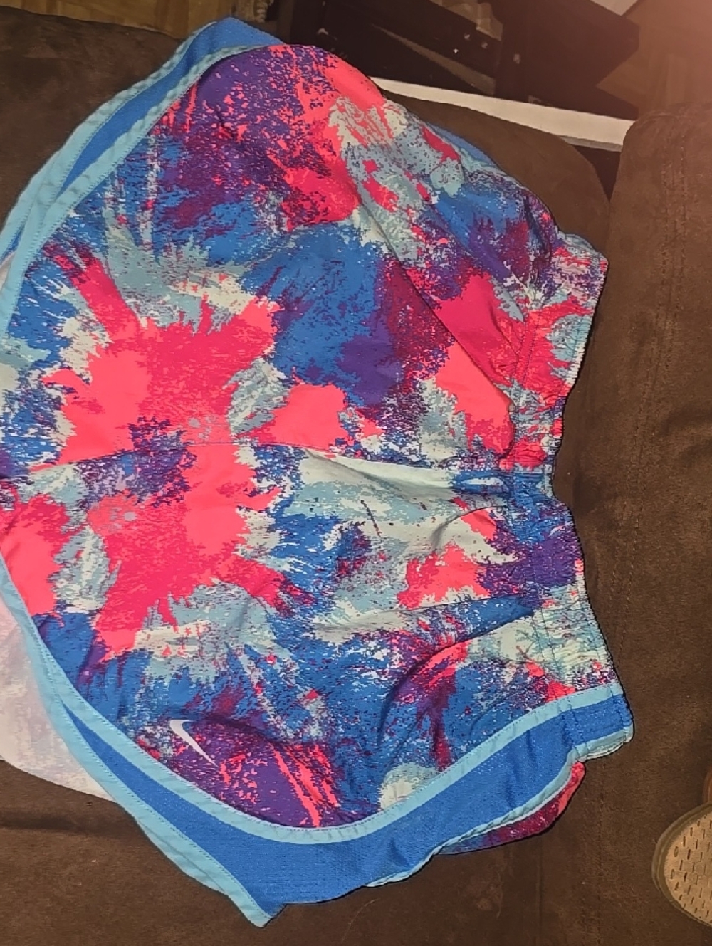 Nike Women's Multicolor Athletic Shorts — Pink, Blue, Purple